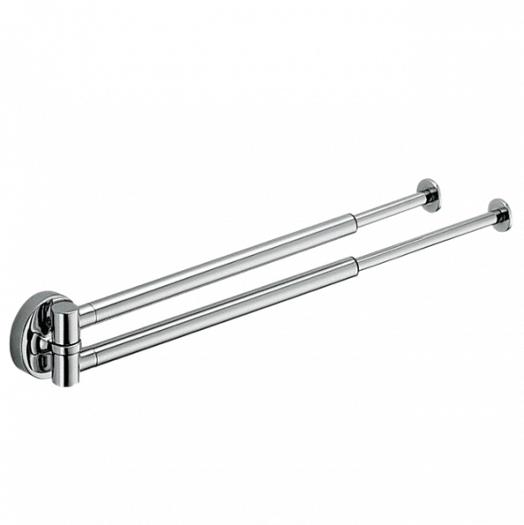 Полотенцедержатель COLOMBO DESIGN PLUS W4914 двойной выдвижной цвет хром W4914.CR
