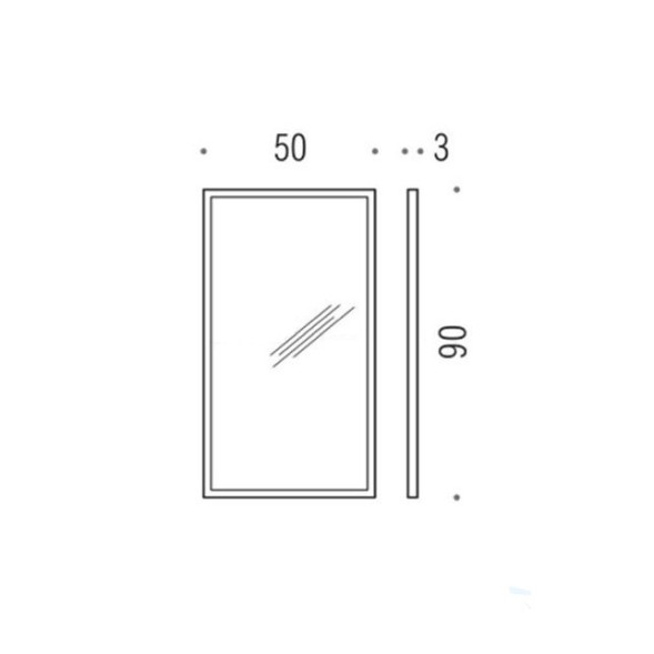 Зеркало COLOMBO DESIGN FASHION MIRRORS B2043 настенное в раме цвет полированная н/сталь B2043.CR