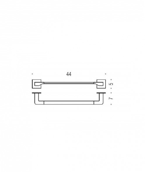 Полотенцедержатель COLOMBO DESIGN FOREVER B2909 широкий цвет хром B2909.CR
