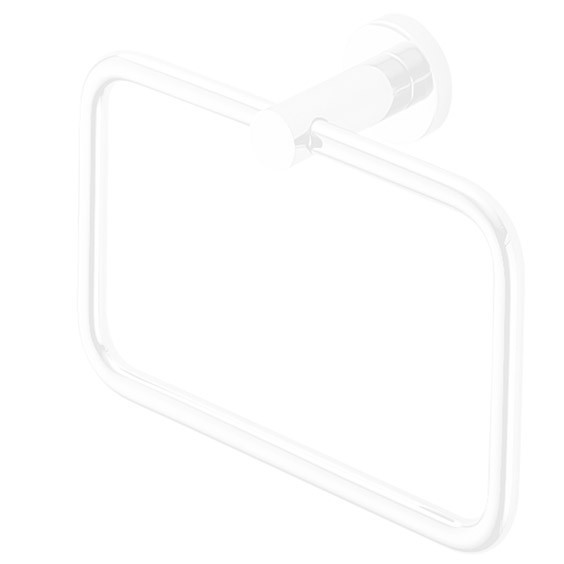 Полотенцедержатель COLOMBO DESIGN PLUS W4931.BM кольцо цвет белый матовый