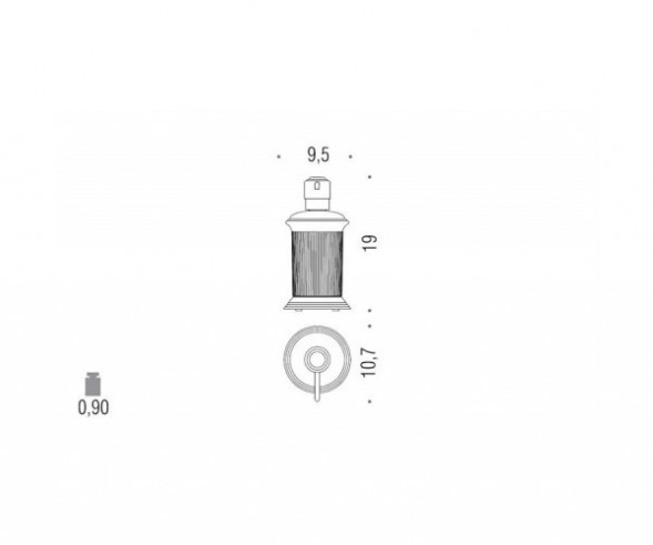 Дозатор COLOMBO DESIGN HERMITAGE B9336.HPS настольный цвет золото