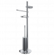 Стойка COLOMBO DESIGN ISOLE B9413N напольная с полотенцедержателем с мыльницей цвет хром B9413N.CR