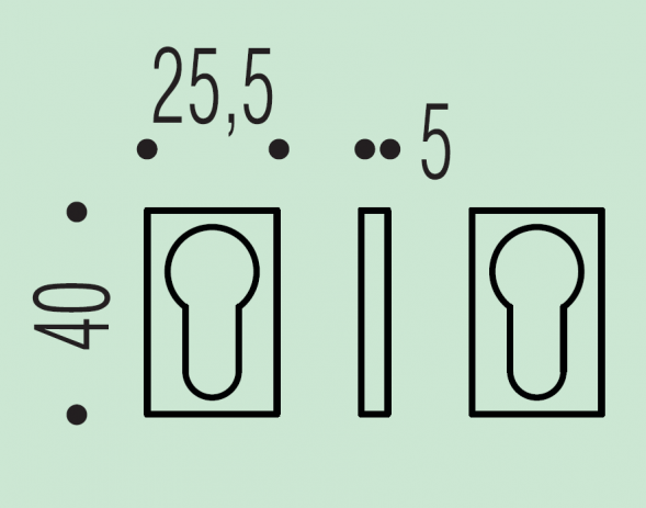 Накладка под цилиндр Colombo Design Rosetta ZE23/0 черный матовый ZE23/0.NM