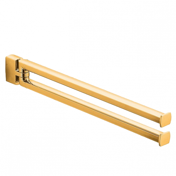 Полотенцедержатель COLOMBO DESIGN LULU B6212.HPS двойной цвет золото