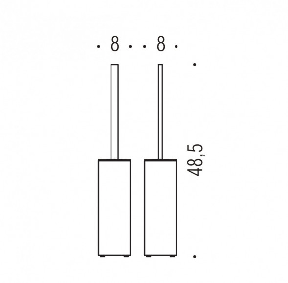 Ершик COLOMBO DESIGN LOOK B1606 напольный цвет хром B1606.CR
