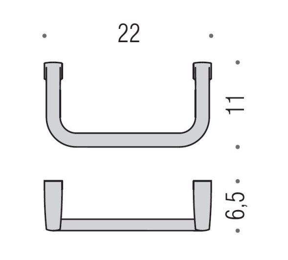 Полотенцедержатель COLOMBO DESIGN LULU B6231 кольцо цвет хром B6231.CR