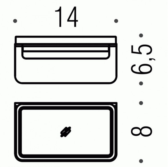 Мыльница COLOMBO DESIGN OVER B7001 настенная цвет нержавеющая сталь B7001.SS