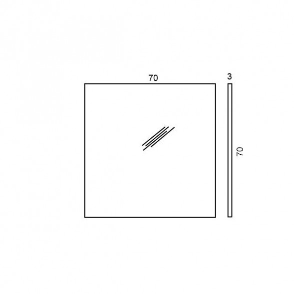 Зеркало COLOMBO DESIGN GALLERY B2010 настенное цвет B2010.CR