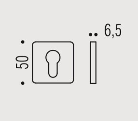 Накладка под цилиндр Colombo Rosetta BT13 винтаж матовый BT13.VM