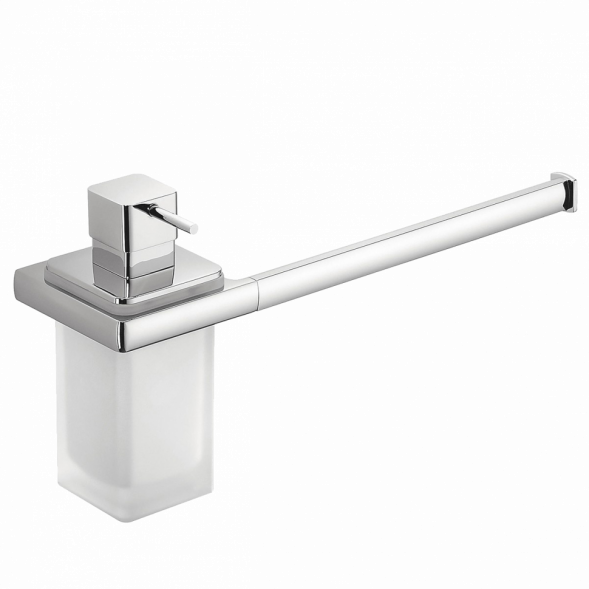 Полотенцедержатель с дозатором COLOMBO DESIGN LULU B6274 настенный цвет хром B6274.CR