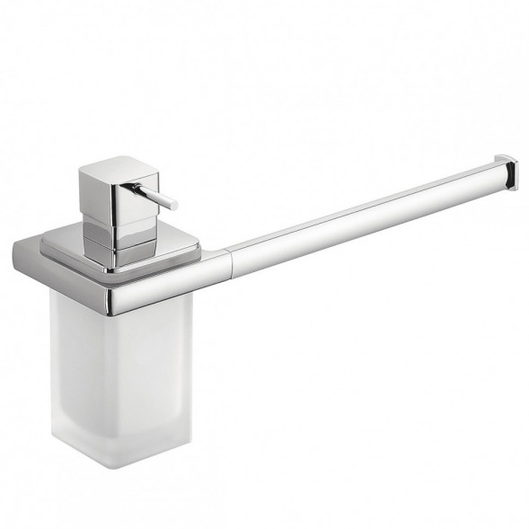 Полотенцедержатель с дозатором COLOMBO DESIGN LULU B6274 настенный цвет хром B6274.CR