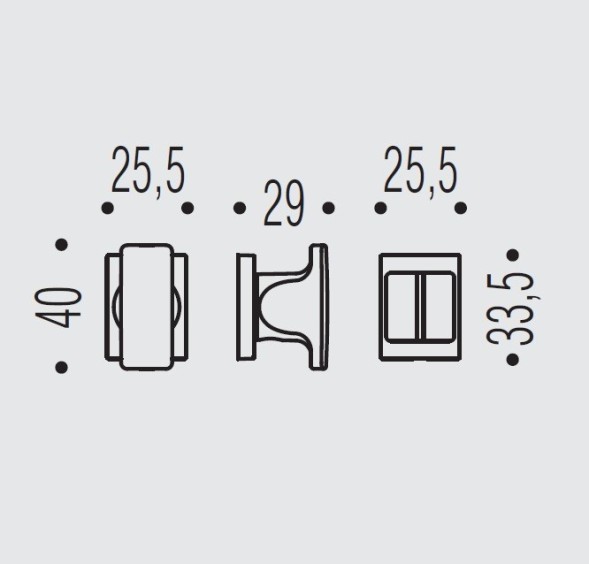 Фиксатор сантехнический Colombo Design Rosetta ZE29 BZG графит матовый