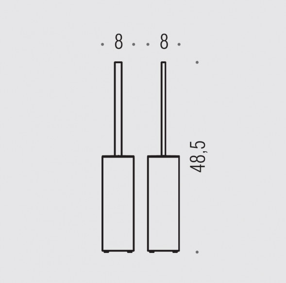 Ершик COLOMBO DESIGN LOOK B1606.NM напольный цвет черный матовый