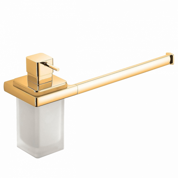 Полотенцедержатель с дозатором COLOMBO DESIGN LULU B6274.HPS настенный цвет золото