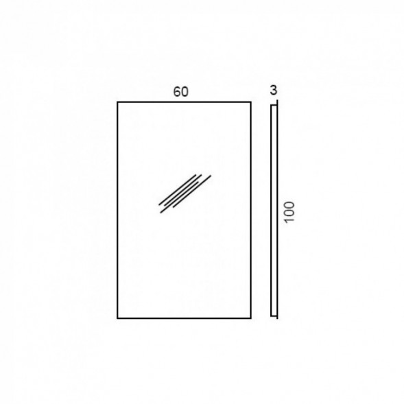 Зеркало COLOMBO DESIGN GALLERY B2013 настенное цвет B2013.CR