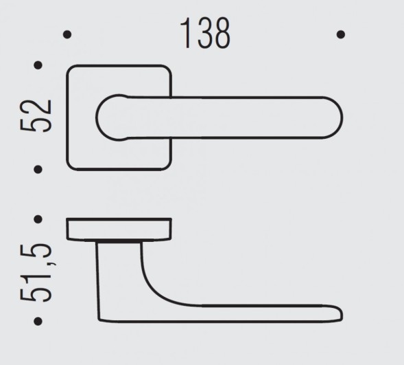 Дверная ручка Colombo Design ONE Q CC21RSB.C02 бронза