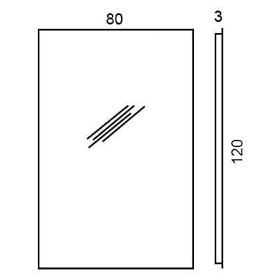 Зеркало COLOMBO DESIGN GALLERY B2015 настенное цвет B2015.CR