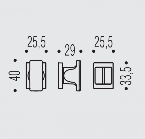 Фиксатор сантехнический Colombo Design Rosetta ZE29 BZG/0 черный матовый ZE19BZG/0.NM