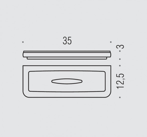 Полочка для губки COLOMBO DESIGN LULU B6203 цвет хром B6203.CR