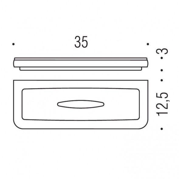 Полочка для губки COLOMBO DESIGN LULU B6203.HPS цвет золото