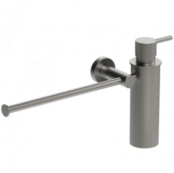 Полотенцедержатель с дозатором COLOMBO DESIGN PLUS W4975.HPS1 настенный цвет нержавеющая сталь