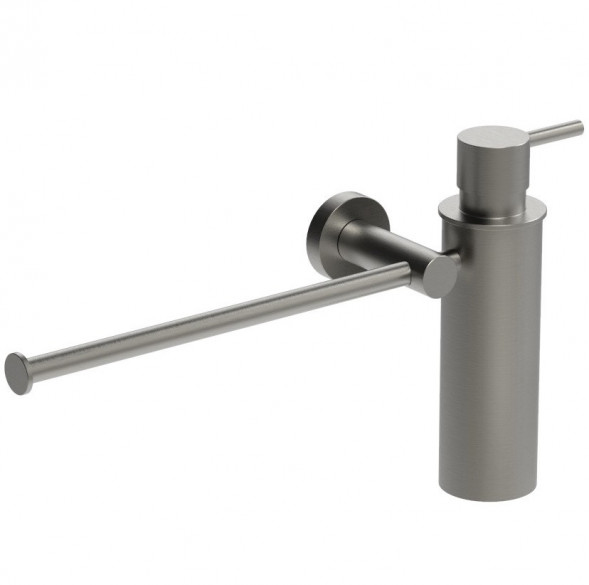 Полотенцедержатель с дозатором COLOMBO DESIGN PLUS W4975.HPS1 настенный цвет нержавеющая сталь