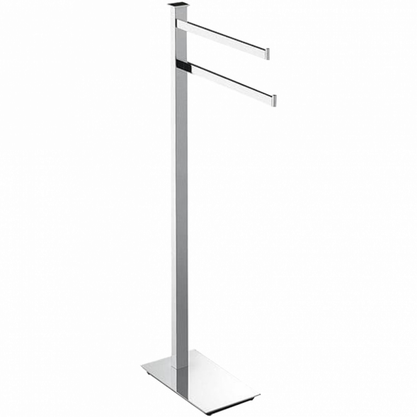Стойка COLOMBO DESIGN UNITS B9103 напольная с 2 полотенцедержателями цвет хром B9103.CR