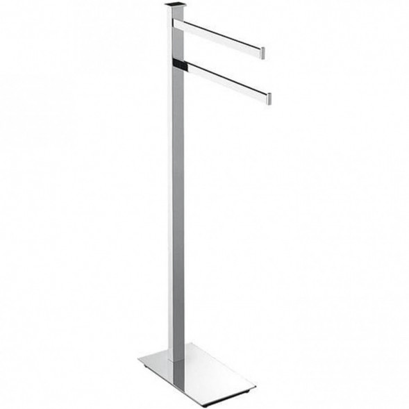 Стойка COLOMBO DESIGN UNITS B9103 напольная с 2 полотенцедержателями цвет хром B9103.CR