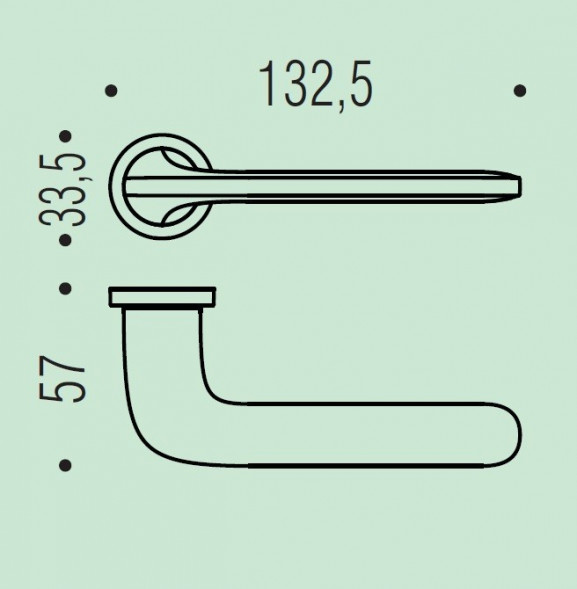 Дверная ручка Colombo Design ROBOQUATTRO ID41RSB/0 хром матовый ID41RSB/0.CM