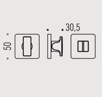 Фиксатор сантехнический Colombo Rosetta BT19 BZGG винтаж матовый